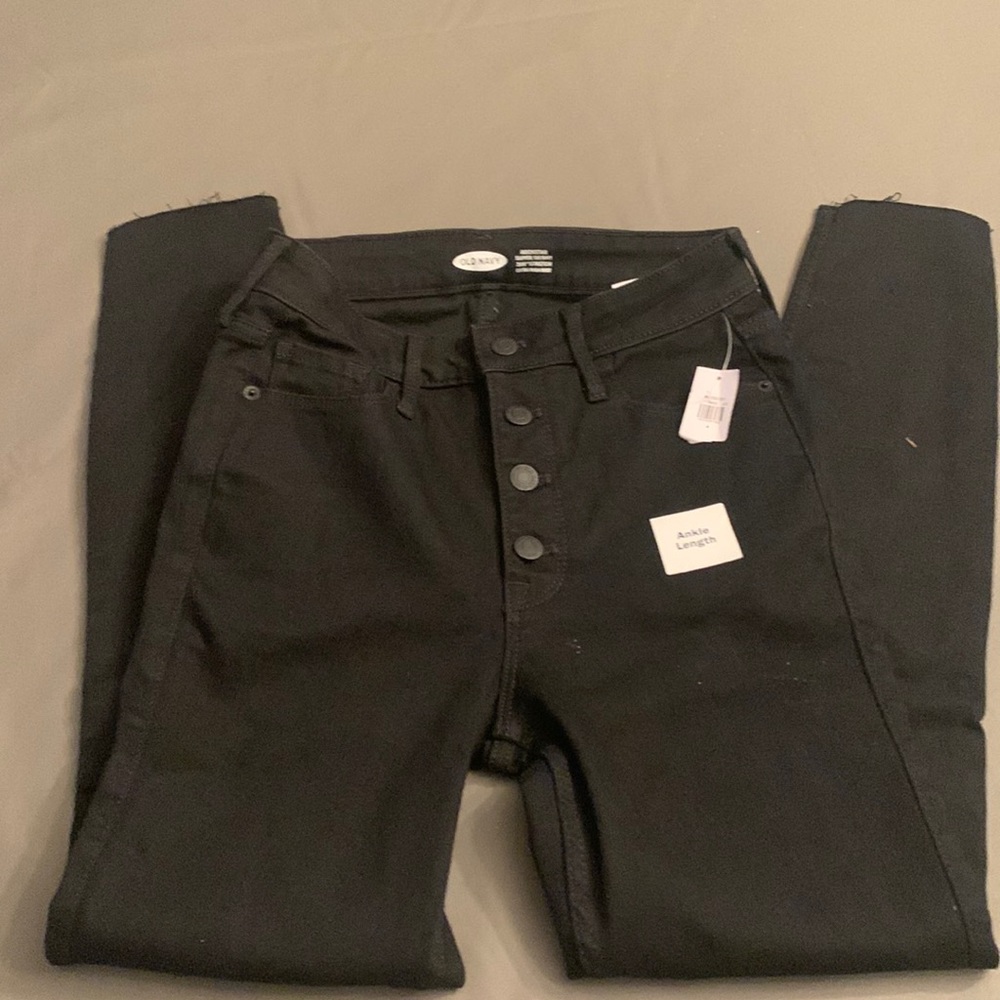 NWT Old Navy Rock Star Super Skinny Black Jeans